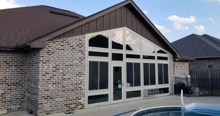 Glass Sunroom Gulf Breeze Custom glass sunroom addition by Papillion Construction in Gulf Breeze, FL
